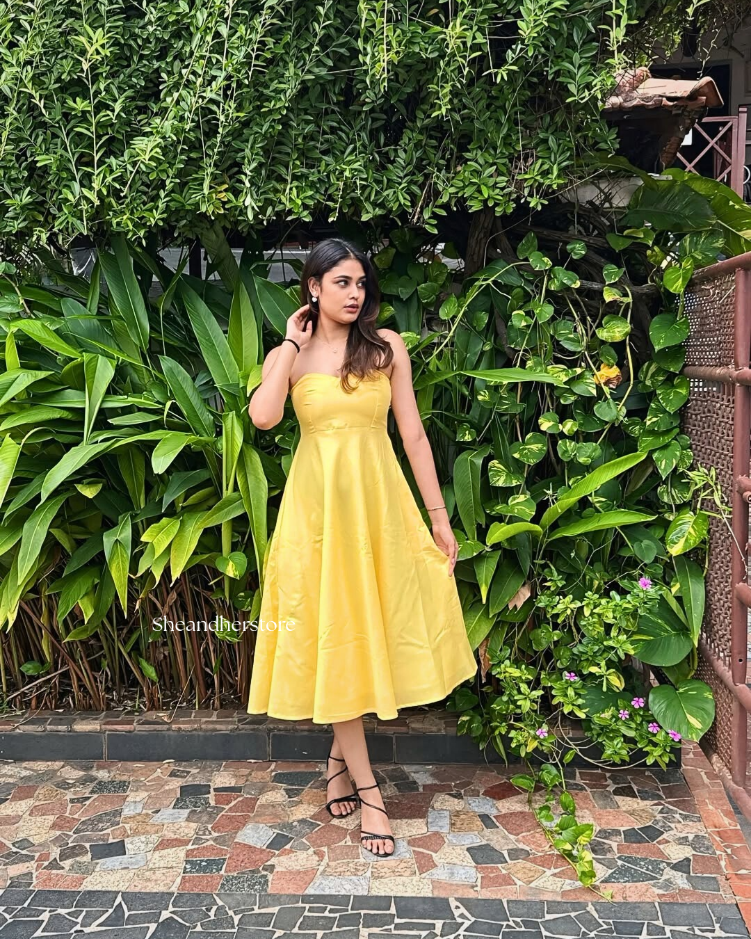 HANNAH Strapless A-Line Dress