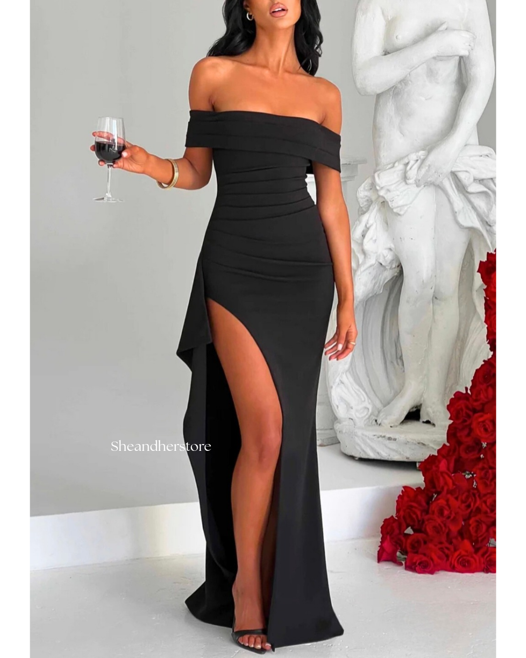 SABRINA Slit Maxi Dress