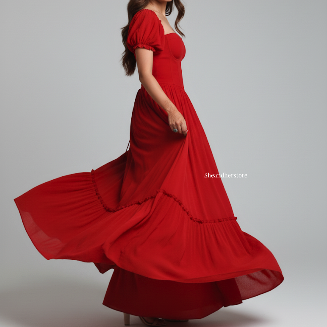 ROSETTA Corset Maxi Dress