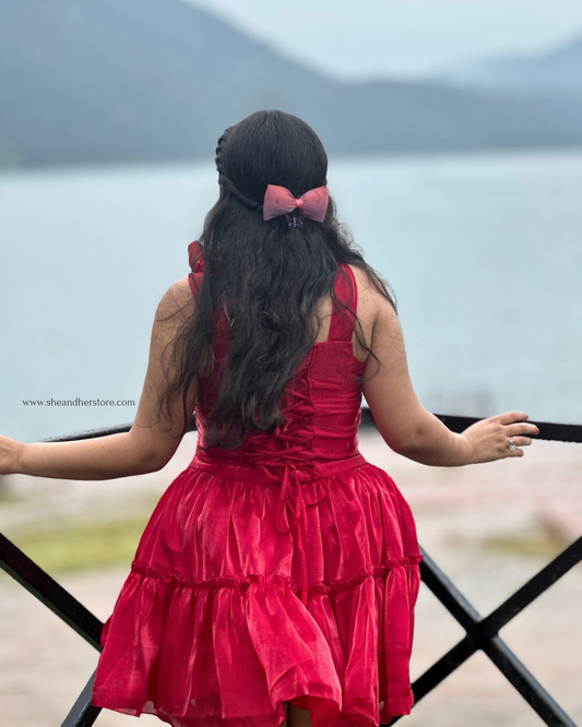 MERLE Puff Mini Dress