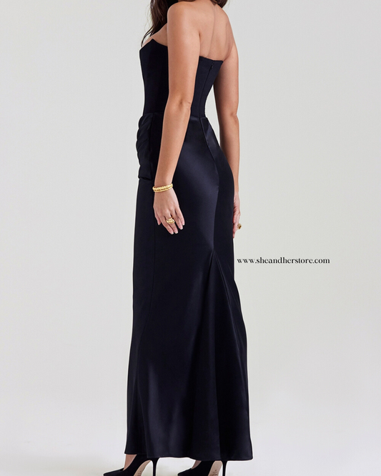 EMMY Strapless Corset Maxi Dress