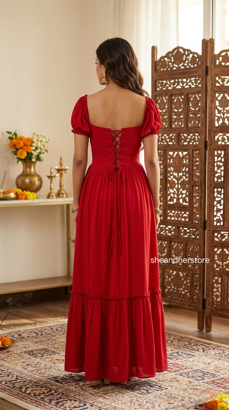 ROSETTA Corset Maxi Dress