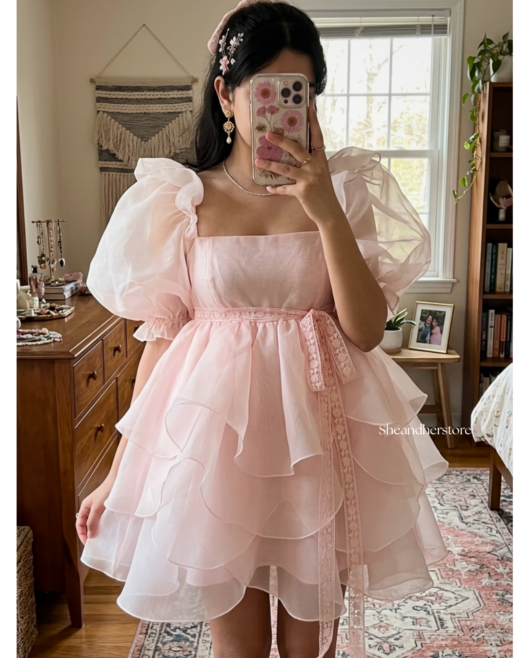 Baby Pink Fairytale Mini Dress