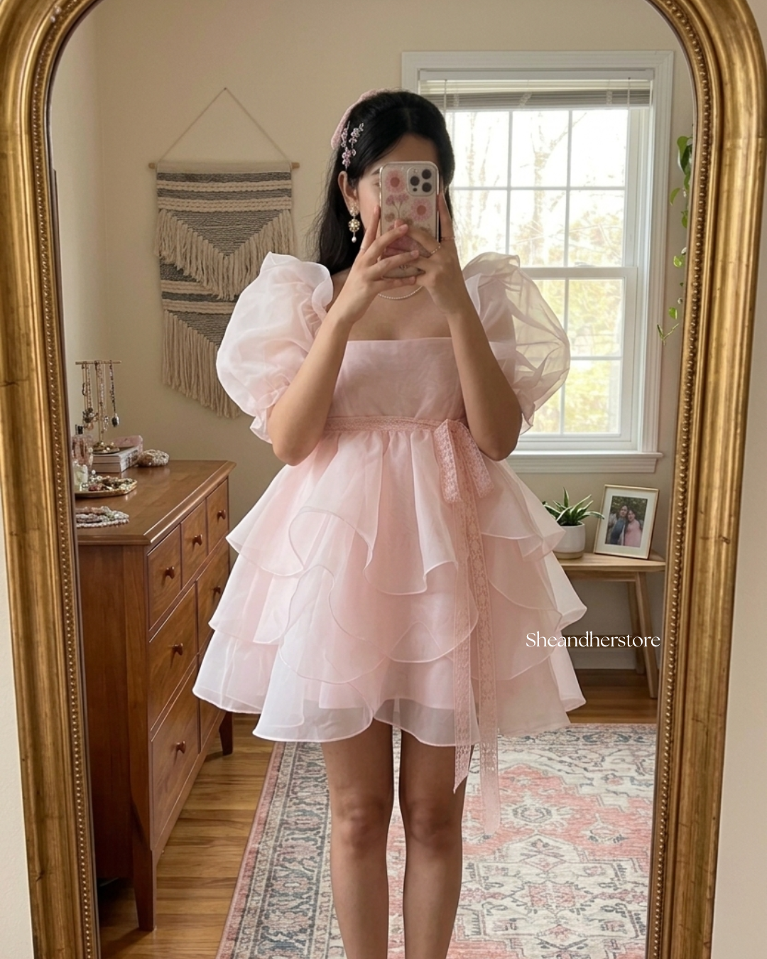 Baby Pink Fairytale Mini Dress