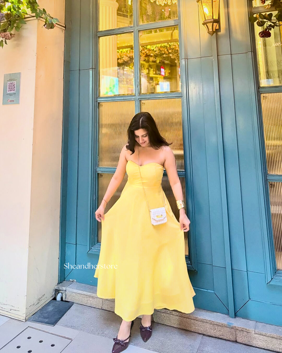 HANNAH Strapless A-Line Dress