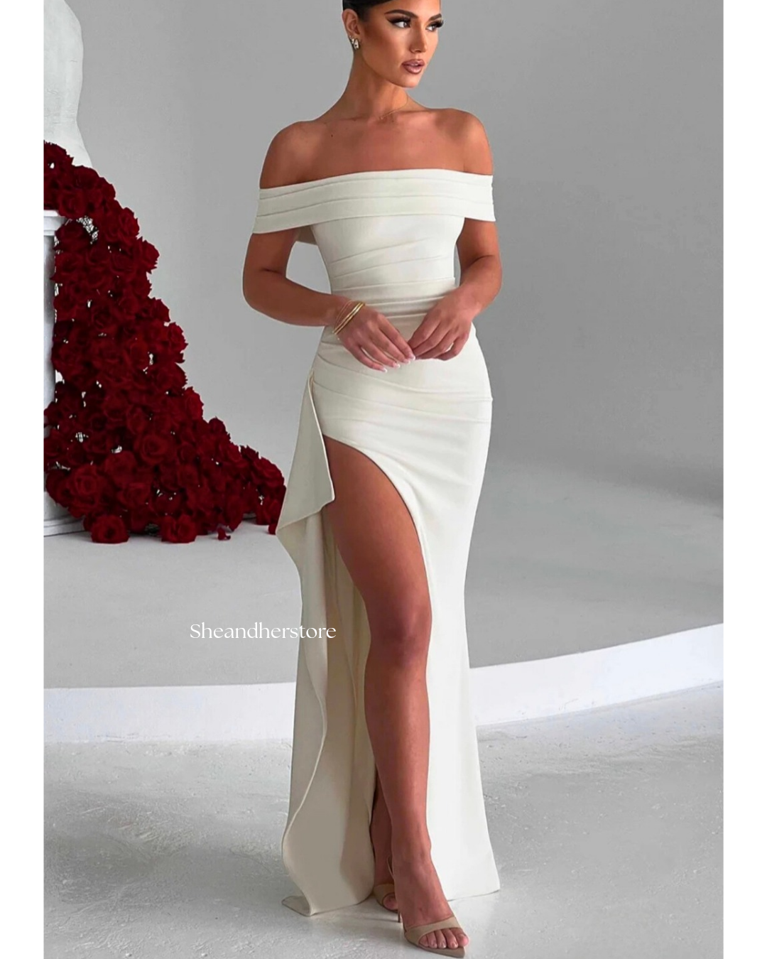 SABRINA Slit Maxi Dress