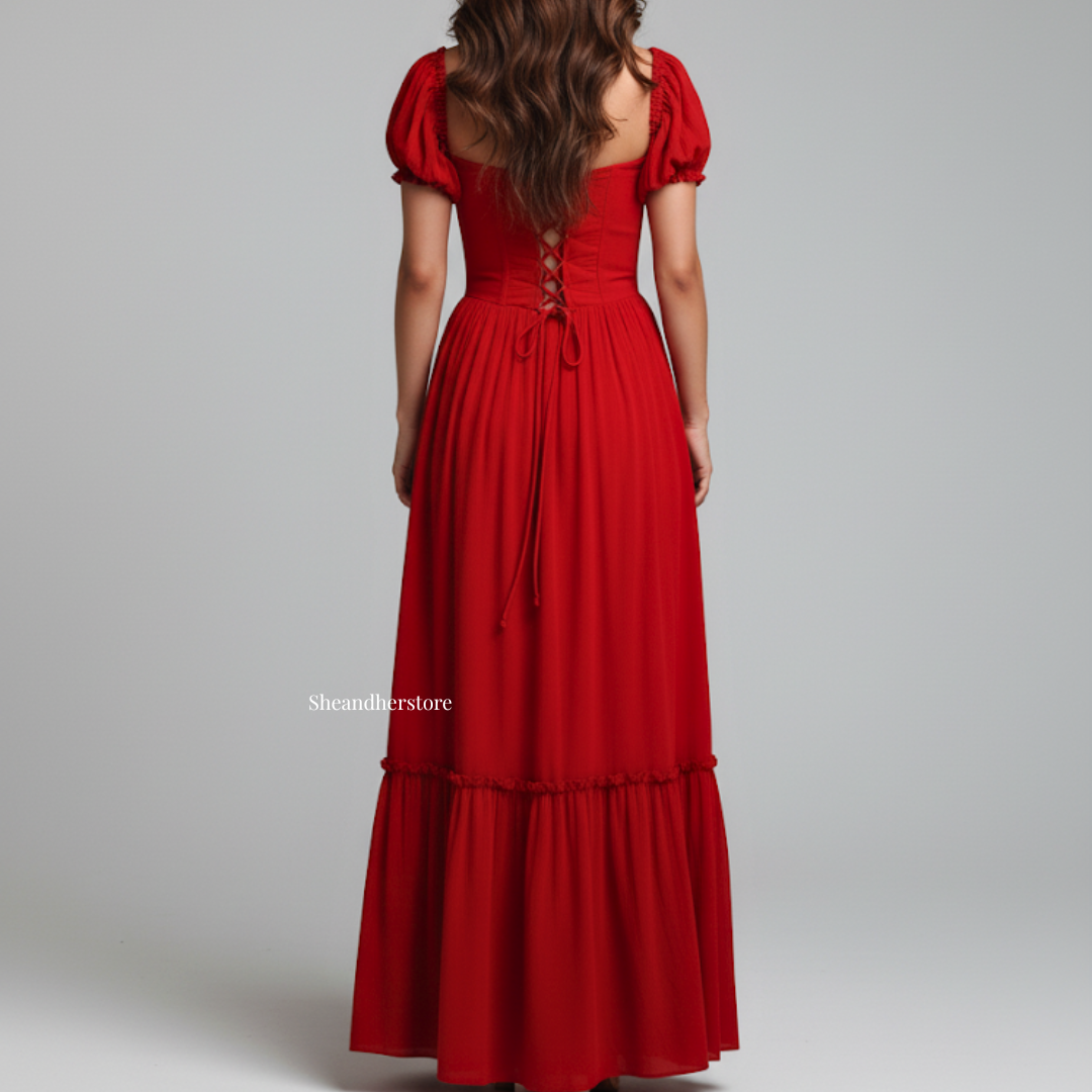 ROSETTA Corset Maxi Dress