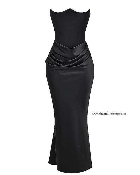 EMMY Strapless Corset Maxi Dress
